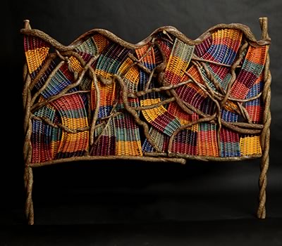 Original work, a queen-size headboard