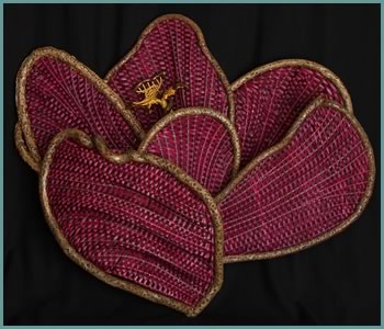 Crocus, a woven flower by basket artist Tina Puckett