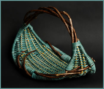 Basket named Simplicity, woven by Tina Puckett