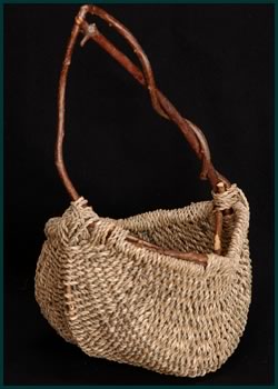 Small Sea Grass, basket by master weaver Tina Puckett