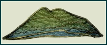 St. Thomas, a mountainscape woven by master basket weaver Tina Puckett